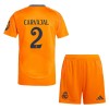 Officiële Voetbalshirt + Korte Broek Real Madrid Carvajal 2 Uit 2024-25 - Kids